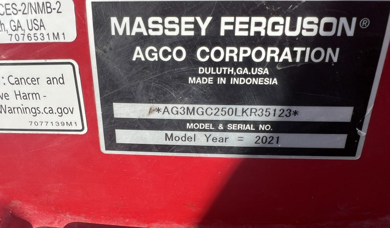 2021 MASSEY FERGUSON full